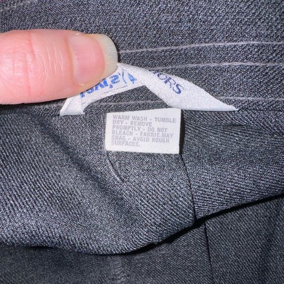 Vintage Levi Juniors Charcoal linen Pants sz 3 - Picture 9 of 9